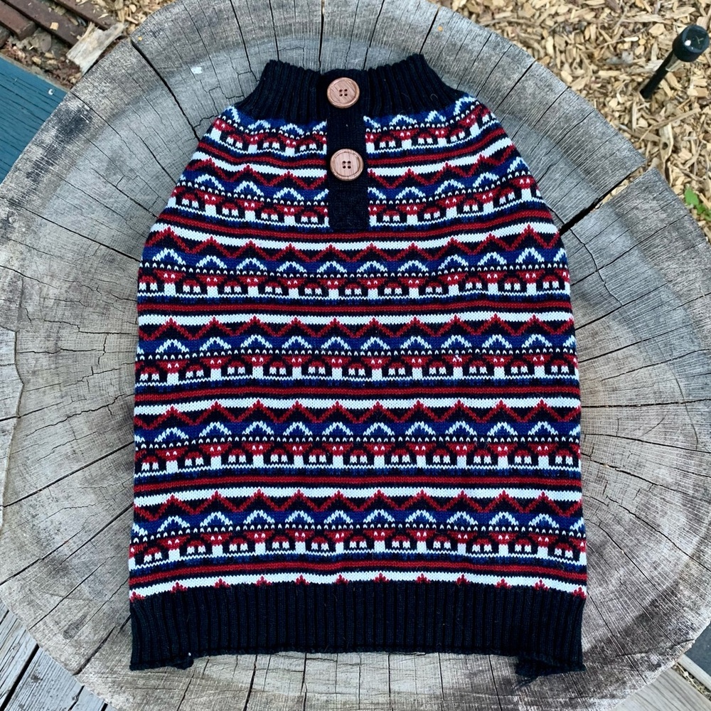 Dog knit sweater